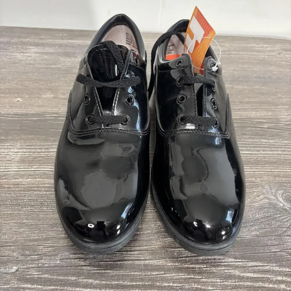 Dinkles Shoes Mens 9 Womens 11 Black Synthetic Derby Marching Band Dress Lace Up